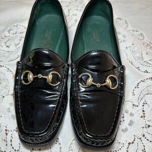 Gucci Black Patent Loafers